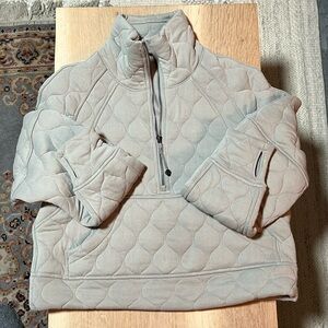 Lululemon Scuba Quilted HalfZip Cropped Pullover Jacket XS/S